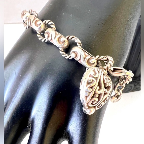 Brighton Bibi Heart Bracelet. NWOT. Beautiful silver plated bracelet with heart - Picture 3 of 6